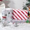 Cuitpan White Christmas Wrapping Paper Bundle for Kids Adults - Reindeer, Stripes, Woodlands, Snowflake, Red Truck Winter Scene Designs - 28 x 40 Inches, 6 Jumbo Sheets, Recycled